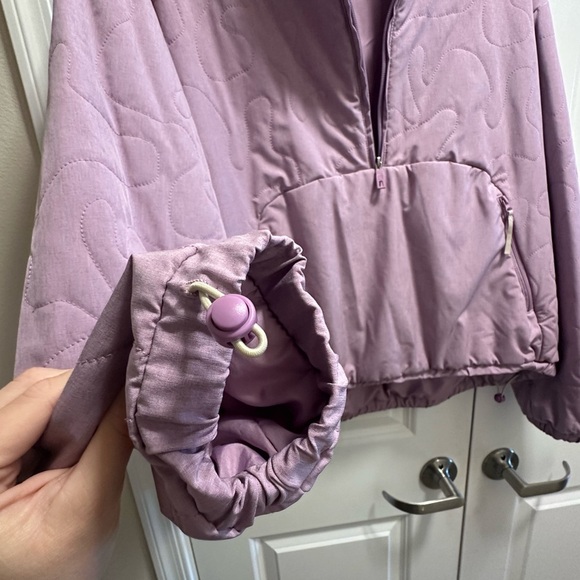 Avalanche pullover jacket, quilted puffer half zip. - Picture 4 of 5